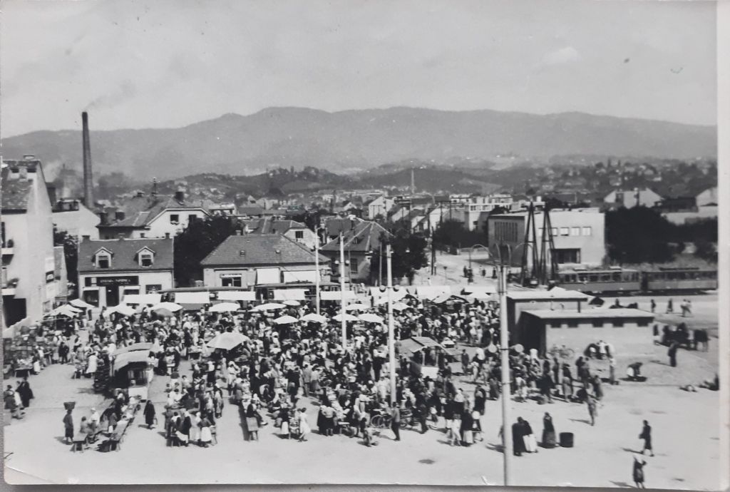 Trešnjevački plac 1950-ih godina